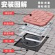 304不锈钢井盖 铺砖窨井隐形井盖多种规格井盖来图定做 方形下沉式