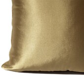 现代绸缎抱枕纯色金黄色银色沙发客厅床头睡觉靠背靠垫软包靠枕套