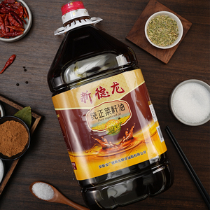 新德龙纯正菜籽油5L桶装非转基因物理压榨家用烹饪炒菜粮油食用油