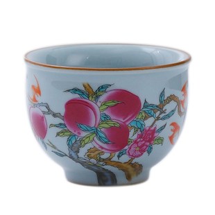 老陶泥汝窑开片茶具单杯个人主人茶杯陶瓷品O茗杯家用办公商务礼
