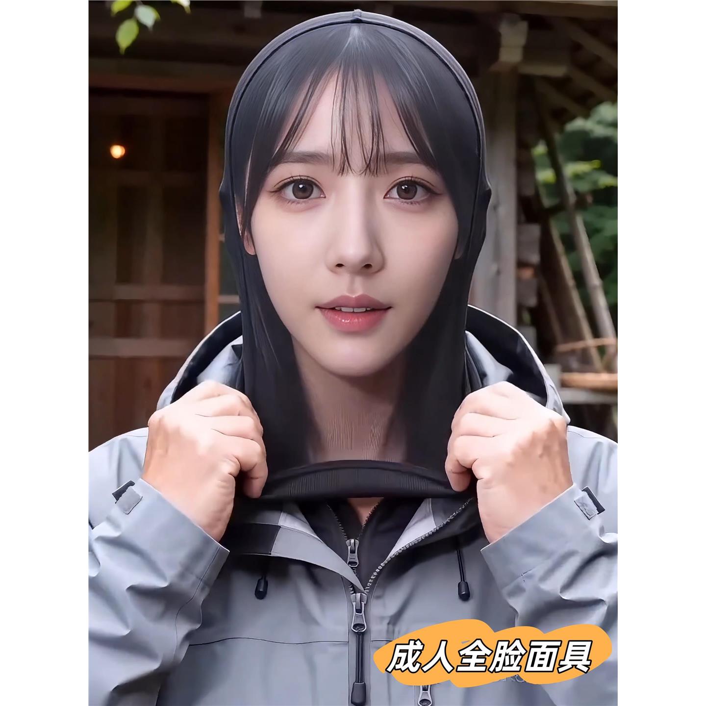 面具成人全脸头套搞笑表情包定制3D网红网纱搞怪派对cos仿真透气