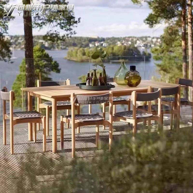 户外柚木桌椅室外庭院藤编藤椅北欧花园方桌防水休闲阳台实木桌椅,自行车/骑行装备/零配件,更多零件/配件,淘宝优惠券,粉丝福利购,淘宝优惠卷