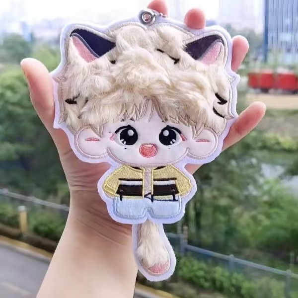 梓渝暹罗猫挂件可爱超萌10cm刺绣挂件包包钥匙扣精致ins尾巴可动