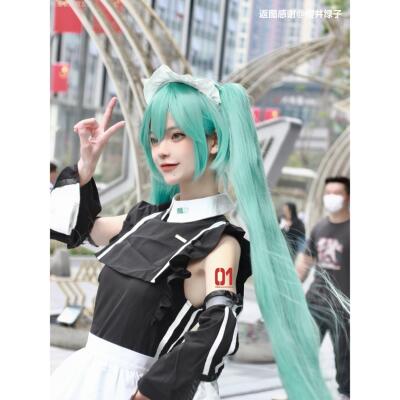 初音未来假发漫美无需修剪miku钢音梅花千本樱黑岩射手cosplay