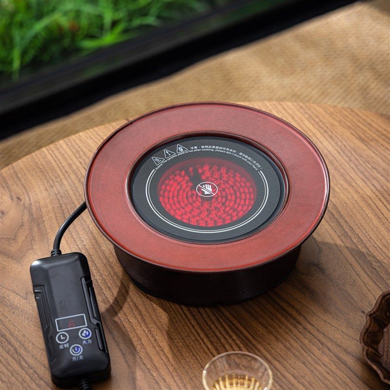 精选铁锈天目釉明火干烧提梁茶壶电陶炉陶壶围炉煮茶套组家用煮茶,餐饮具,茶壶,淘宝优惠券,粉丝福利购,淘宝优惠卷