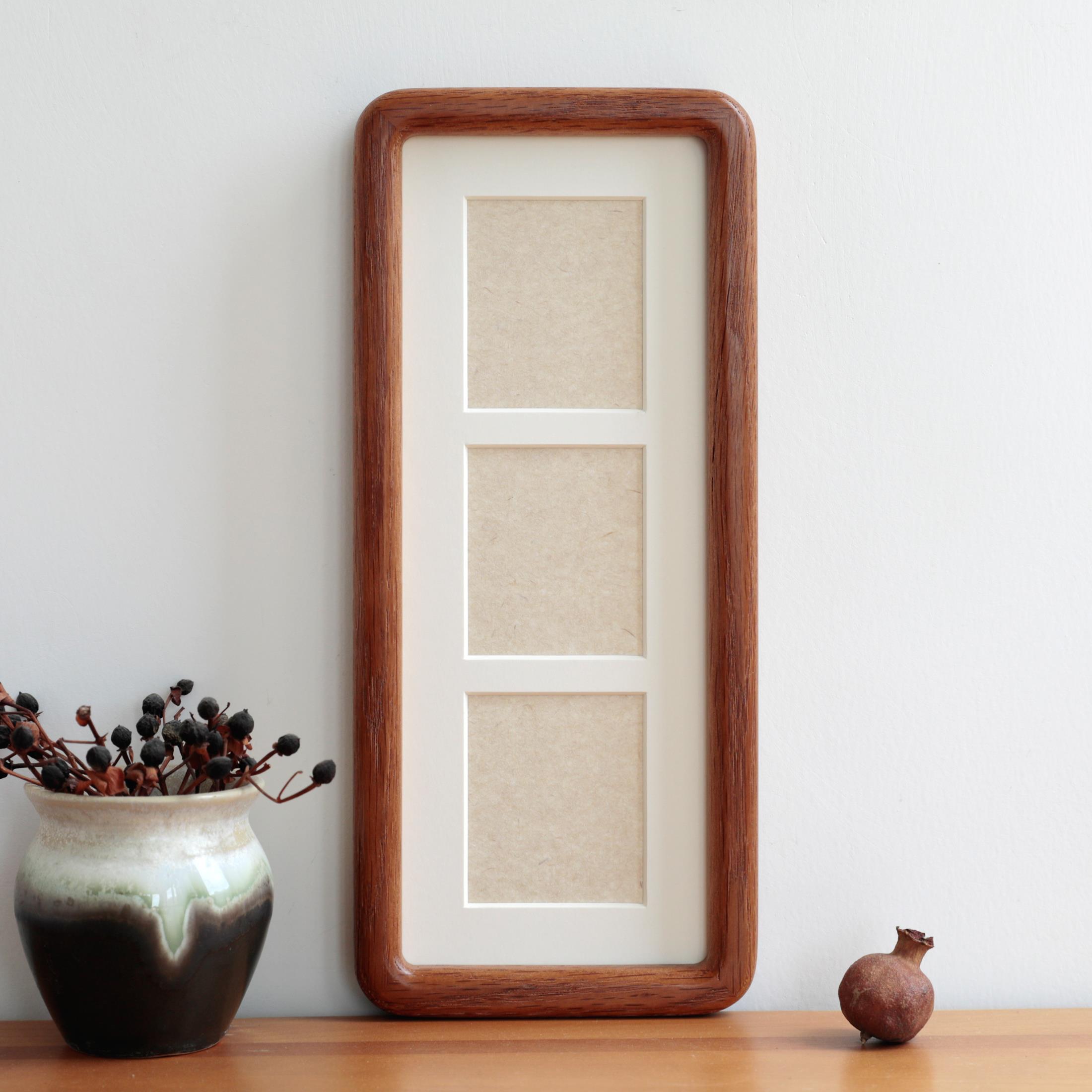 自己写毛笔书法绘画空白实木圆角相框摆件摆台创作礼物装饰画DIY