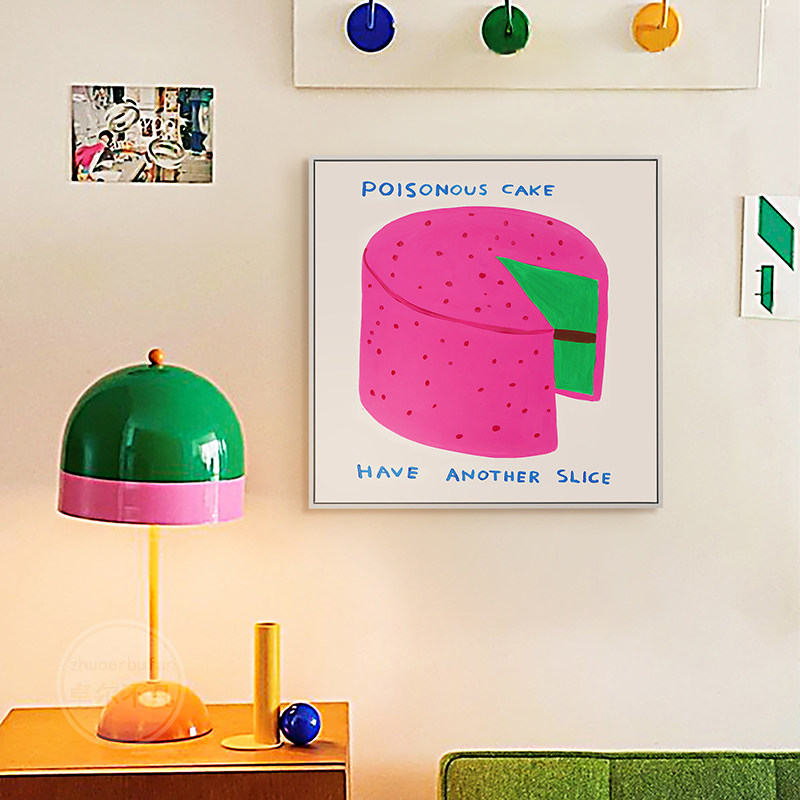 速发彩色趣胺装饰画客厅餐厅墙术挂画孟菲斯多巴味小众艺壁家居