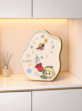 速发多巴胺桌面书表摆放式创意入户玄关摆件钟解办公室桌压装饰品