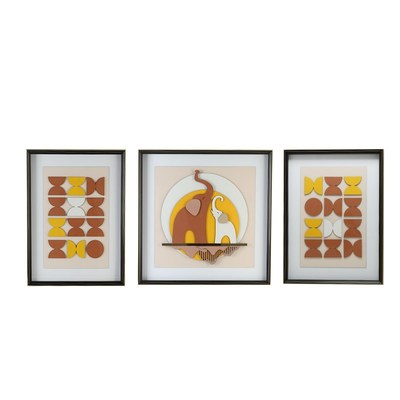 速发简约客厅实物装饰画吉祥如意沙发背景墙立体雕刻家装挂画