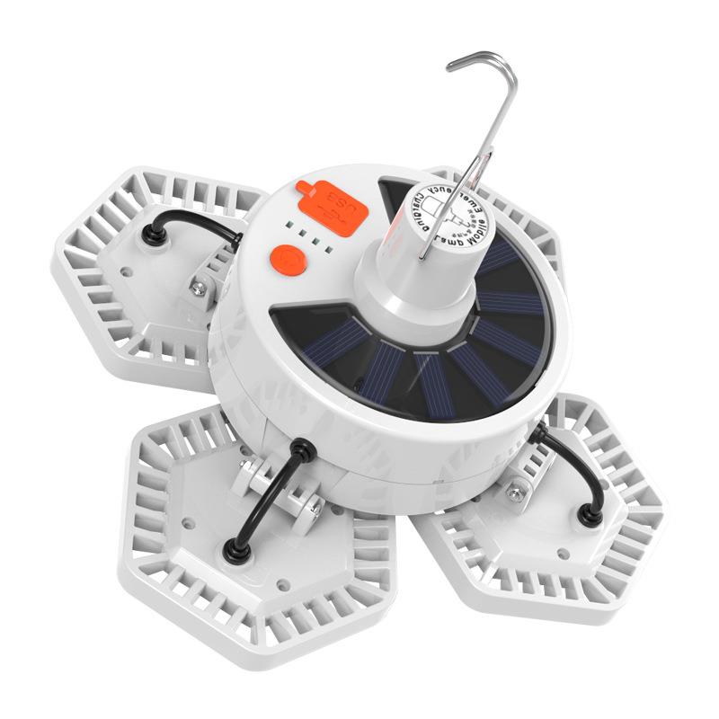 可充电LED电显家用移动夜市摆摊地摊太阳能照明应急停电灯泡