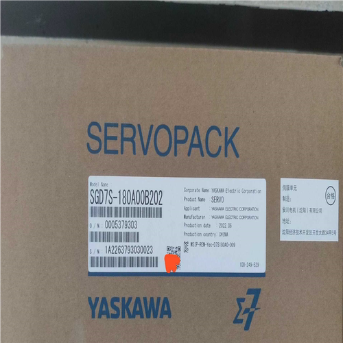 SGD7S-180A00B202 安川伺服电机~议价