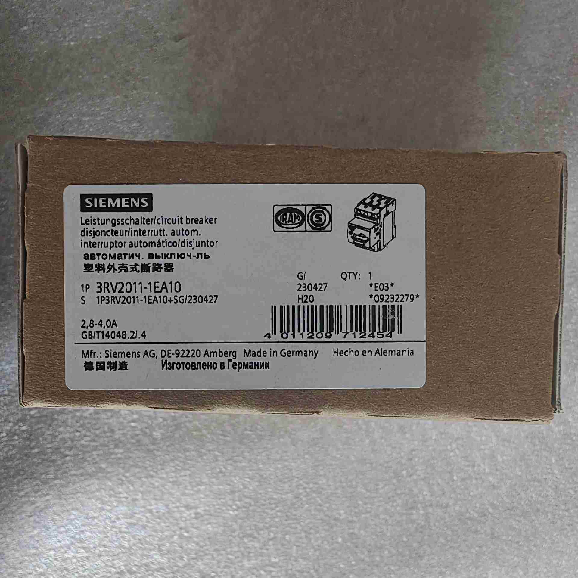 【顺庆】西门子3RV2011-1EA10，断路器，全新原装，实价【议价】