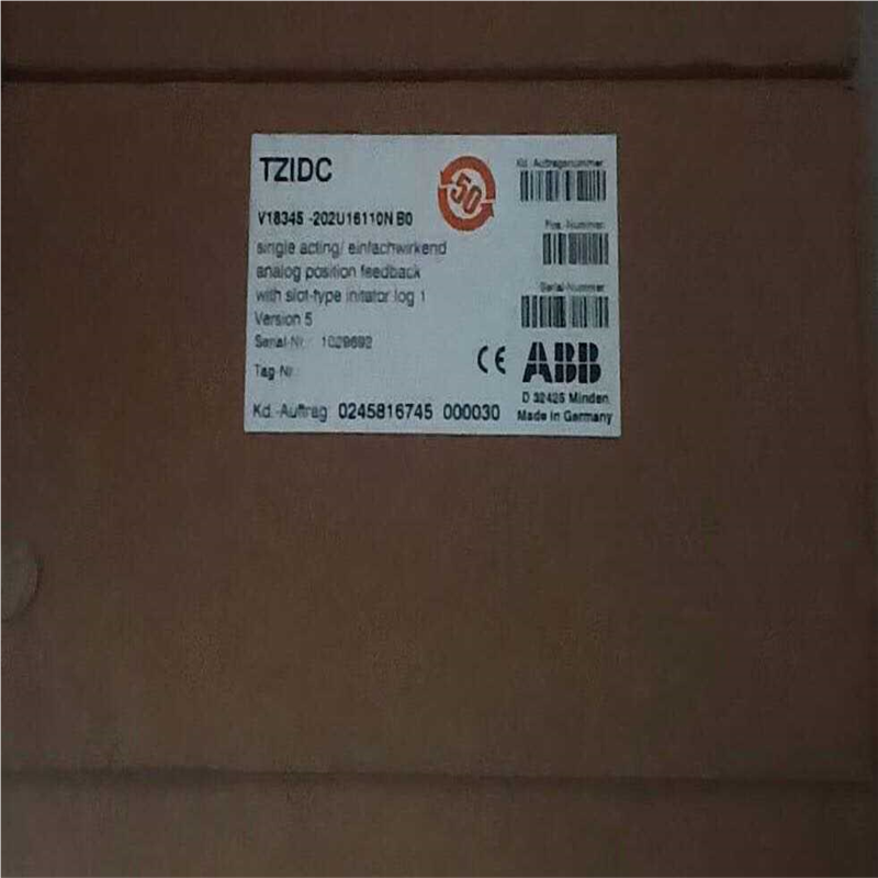 原装全新ABB阀门定位器V18345-202U16110N B0阀门定位器~议价
