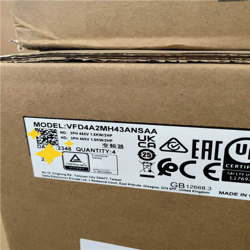 VFD4A2MH43ANSAA  台达变频器 （基数电子）