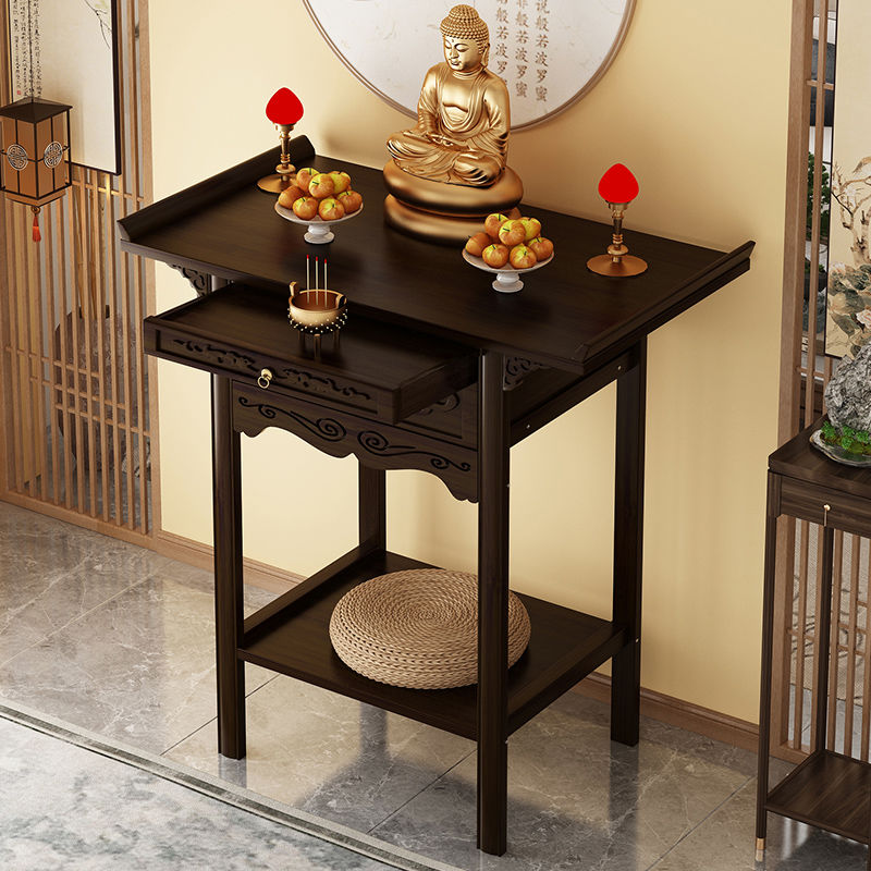 供桌香案家用财神爷摆放柜香火桌供奉桌菩萨关公供台带门佛龛立柜