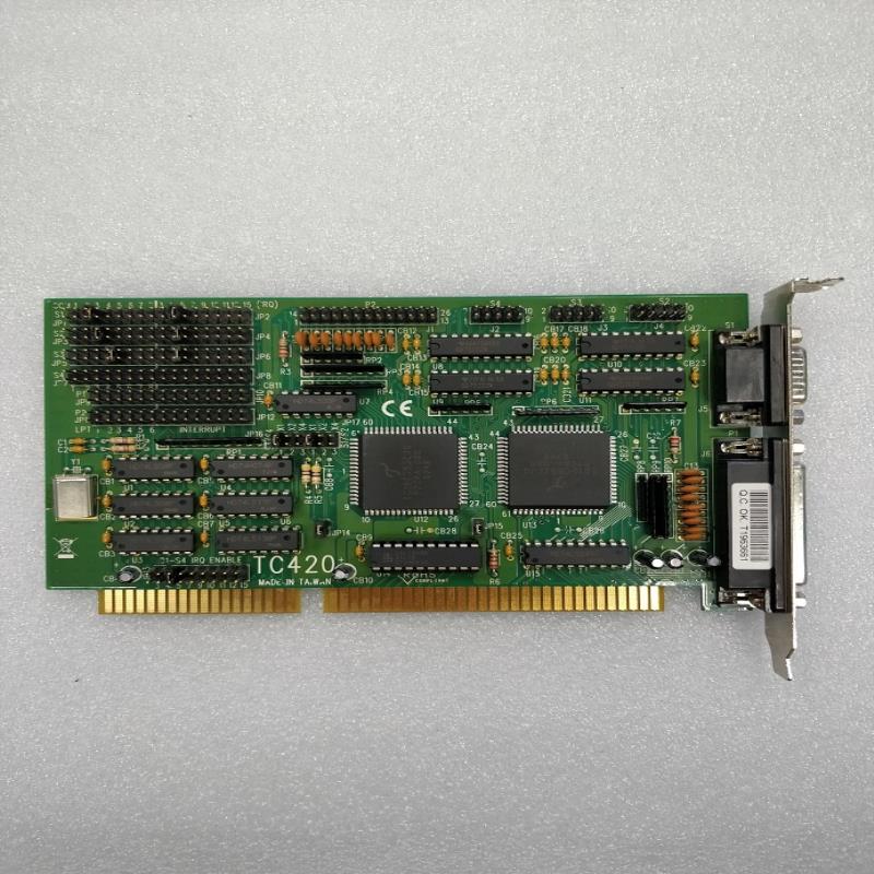 台湾 TC-420 RS232串口卡ISA总线接口卡 原装拆机图像采集卡