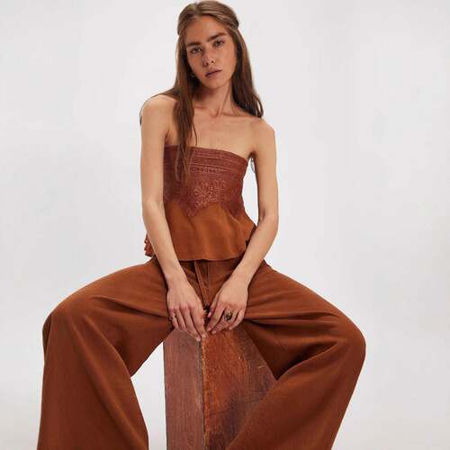 Womens Y2k Lace Mesh Tube Top Sexy Strapless Floral