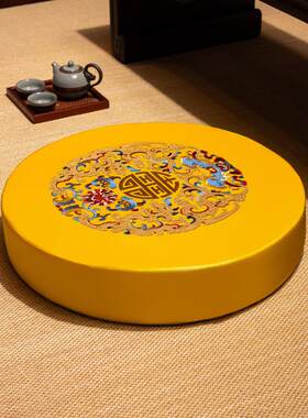 跪拜垫打禅垫家用坐地上跪垫垫专修用圆形拜佛子坐垫加厚拜垫定制