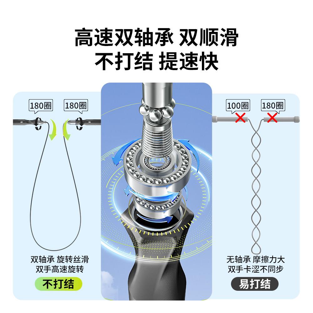 丝小酷计数夺冠儿童计数跳绳小学速生专用提速不竞打结比赛专业钢