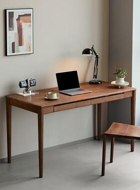 用实木书桌北美黑胡室桃木家卧公书房学习82660写字办电脑桌子