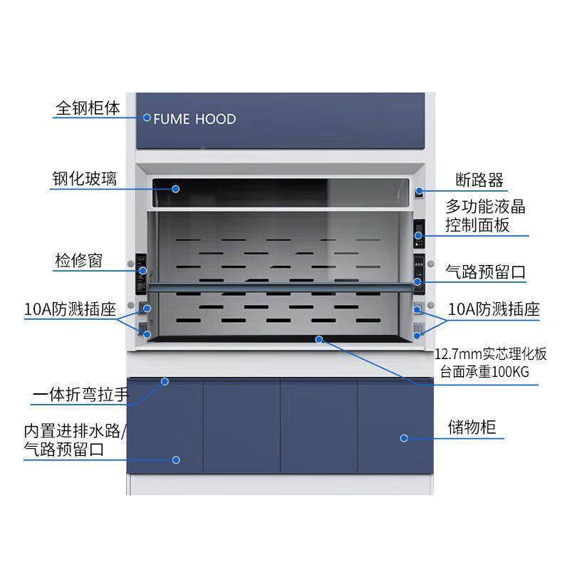 排实验室通全钢风柜实验台排风柜风橱HIM通化学PP通风柜毒柜排风,商业/办公家具,通风柜/PP柜,淘宝优惠券,粉丝福利购,淘宝优惠卷