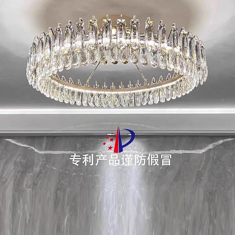 简圆全形轻奢TGDXD606客厅水晶吸灯现代约大气高级感主灯屋灯具套