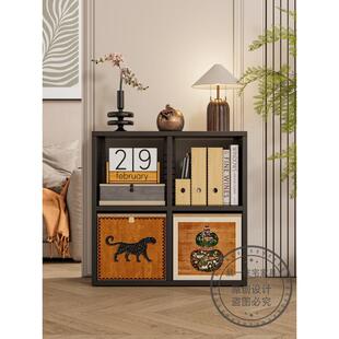 中风钢制子柜自由组合八格柜格格子收纳盒无品牌柜布艺收纳古筐