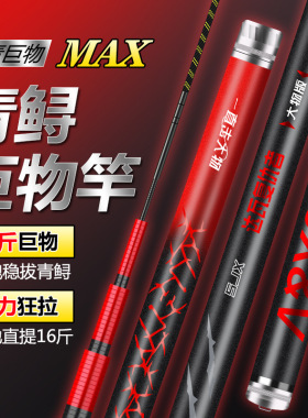 复仇者青鲟大物竿19调12H超硬巨物竿暴力杆锚鱼竿飞抄黑坑大物杆