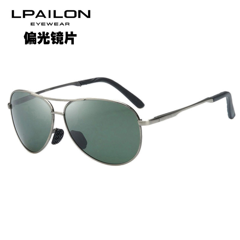 雷派龙新款男士偏光眼镜驾车墨镜太阳镜钓鱼蛤蟆镜大框飞行镜8013