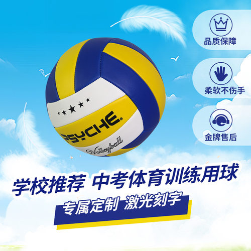 PSYCHE厂家5号PVC机缝排球中考学生训练软式排球中考专用排球