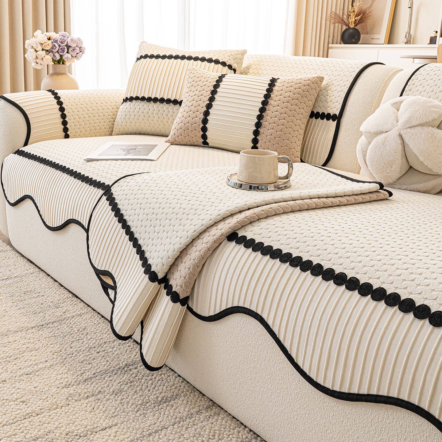 沙发垫四季通用轻奢高级感坐垫2026新款防滑沙发套罩盖布垫子