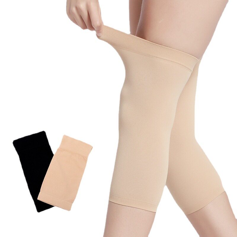 夏薄款无痕护膝保暖空调房透气四面弹运动护膝盖尼龙丝袜长款