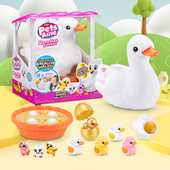 zuru佩特宠物超萌嘛嘛鸭仿真电动会叫行走可爱孵小鸭宝宝毛绒玩具