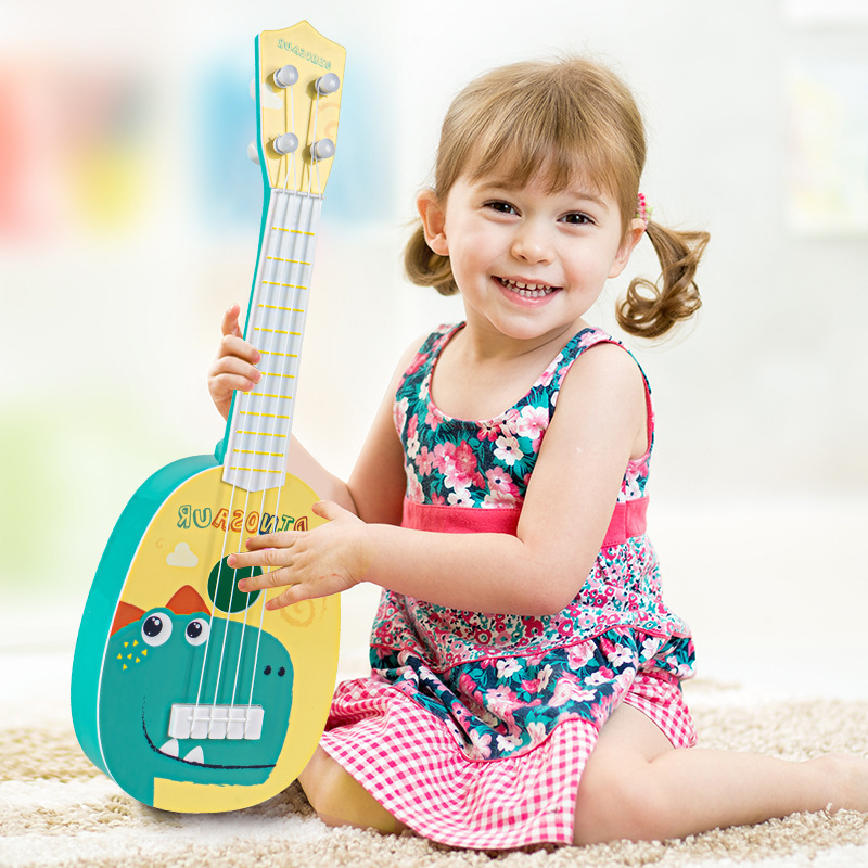 35cm儿童乐器尤克里里小吉他迷你四弦可弹奏早教音乐Guitar玩具