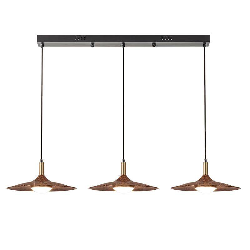 中古风餐厅吊灯飞碟头三桃色日式复古侘寂风胡茶室餐桌灯吧台木灯,家装灯饰光源,智能吊灯,淘宝优惠券,粉丝福利购,淘宝优惠卷