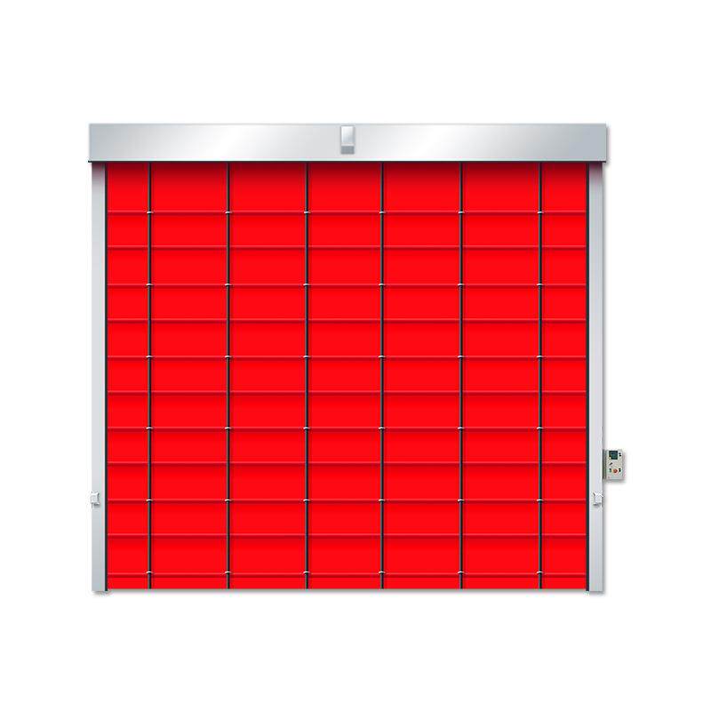 pvc堆积门抗强风大型厂房软帘自动感应门堆积门背带式快速堆叠门
