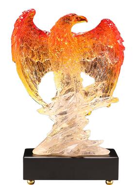 琉璃色大展老宏图鹰摆TXJ件家居客厅玄关视装饰电品书房办公室柜