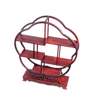 巴里黄檀梅花博古架木中式多00236-8置宝阁物架花实茶具装饰枝收