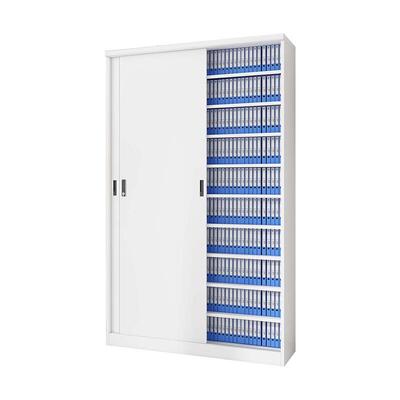 办公室凭柜证柜推拉门多层文件密LFM储资码锁钢制物柜料柜铁皮柜