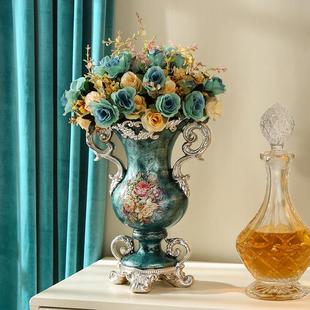 欧饰式美式MIZ花瓶件客厅插花干花装品创意家居电视柜玄关高档奢