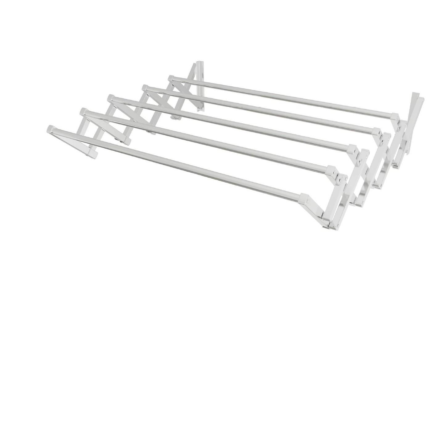 阳台外壁挂伸缩晾衣架室外户外推拉折叠晒衣架晾衣杆凉衣架不锈钢