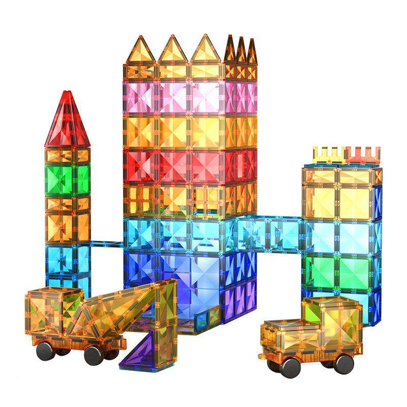 钻面彩窗磁力儿童智男片女益玩拼装磁力积木KHN管具道滚珠强磁拼,玩具/童车/益智/积木/模型,磁力片/磁性棒/磁性积木,淘宝优惠券,粉丝福利购,淘宝优惠卷