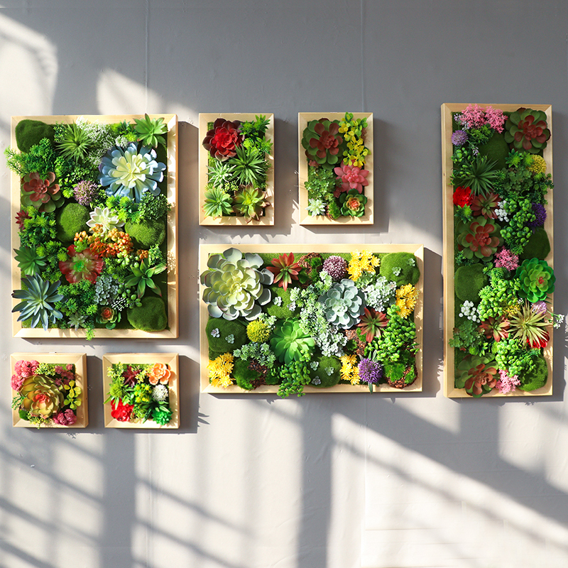 仿真绿植多肉壁挂田园挂饰壁饰立体电表箱遮挡室内植物墙墙面装饰