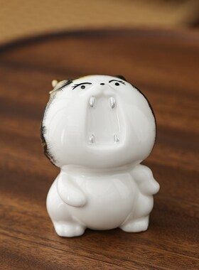 陶瓷龙 爱车载创意生肖龙萌宠卡通国潮家具摆设装饰工艺品