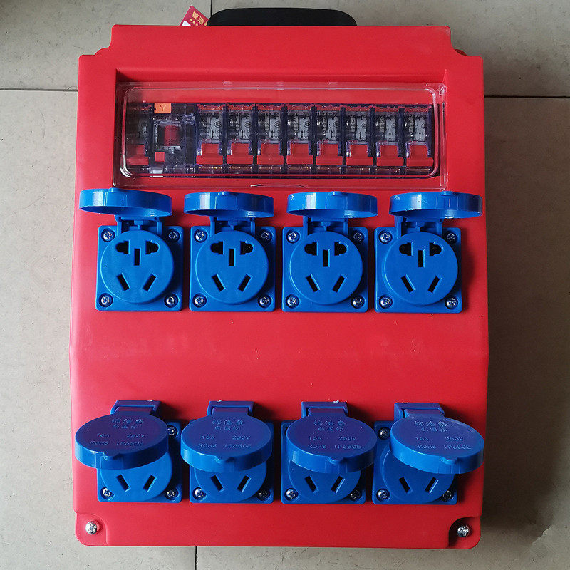 工地手提箱五孔插座工业插 通用5眼工业插三芯 四芯2