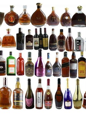 仿真酒柜装饰品酒瓶摆件咖啡厅餐厅样板房全屋定制展厅洋酒瓶摆设