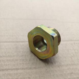 补芯外丝M33*2-转内丝M22*1.5高压铁材料接头外表镀锌2233