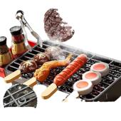 迷你153厨房真女孩关东小饭宝宝煮做饭仿串烧烤架套装 儿童过家家