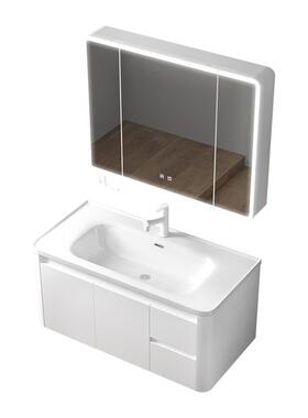 卫生间用瓷壁挂浴室柜组合家陶漱一体盆洗台厕所洗脸85750洗手台