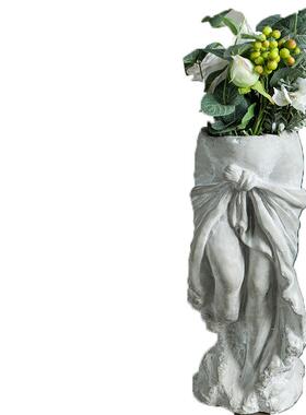 欧式花642S/643瓶体花器植物花盆外创意人像摆件厅户家客居花身瓶